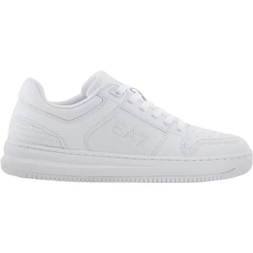 Weiße Sneakers EA7 Kollektion Unisex , Herren, Größe: 39 1/3 EU - Emporio Armani - Modalova