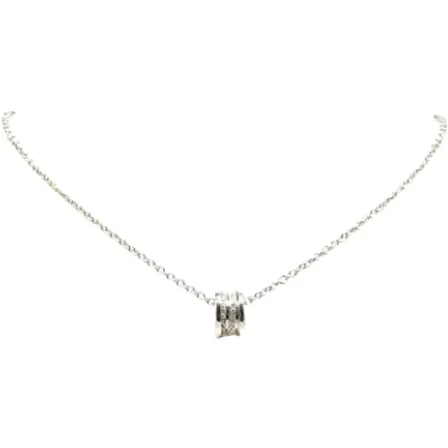 Pre-owned Jewellery, female, , Size: ONE SIZE Pre-owned White Gold necklaces - Bvlgari Vintage - Modalova