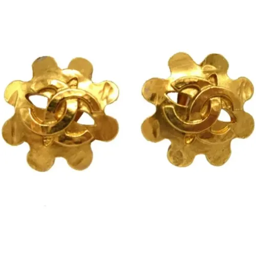 Pre-owned Jewellery, female, , Size: ONE SIZE Pre-owned Metal earrings - Chanel Vintage - Modalova