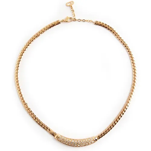 Pre-owned Jewellery, female, , Size: ONE SIZE Pre-owned Chr. Diorecklace - Dior Vintage - Modalova