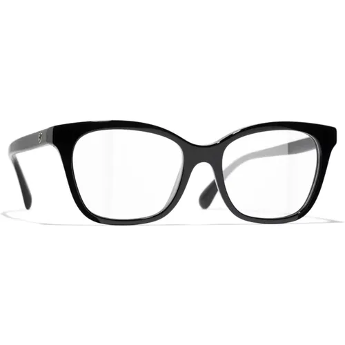 Schwarze Optische Brille, Vielseitiger Stil , Damen, Größe: 52 MM - Chanel - Modalova