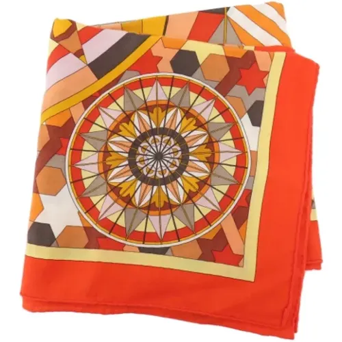 Pre-owned Scarves, female, , Size: ONE SIZE Pre-owned Silk scarves - Hermès Vintage - Modalova