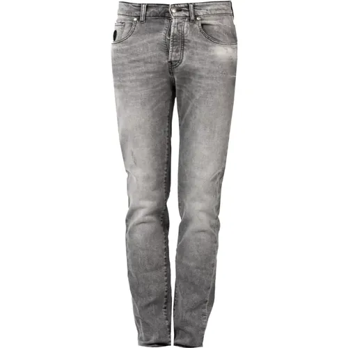 Zerrissene Straight Leg Jeans , Herren, Größe: W32 - John Richmond - Modalova