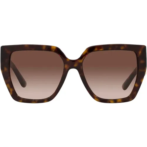 Oversized Sonnenbrille mit quadratischem Design und Metalllogo - Dolce & Gabbana - Modalova