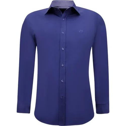 Schicke maßgeschneiderte Hemden - Bluse mit schmaler Passform und Stretch , Herren, Größe: XL - Gentile Bellini - Modalova