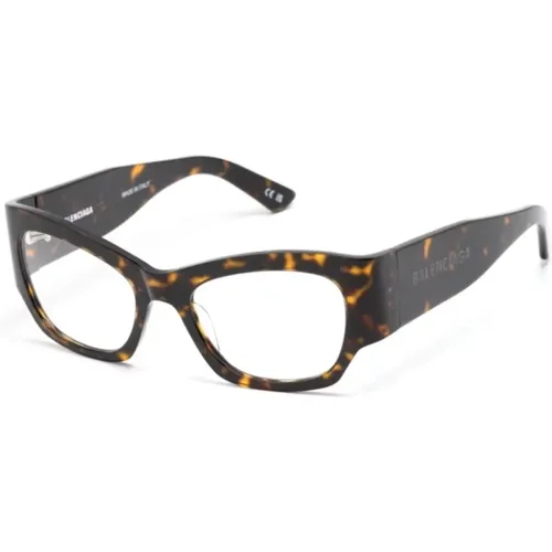 Braun/Havanna Optische Brille, vielseitiger Stil,Klassische Schwarze Optische Brille,Stilvolle Brille Bb0333O Farbe 002,Glasses - Balenciaga - Modalova