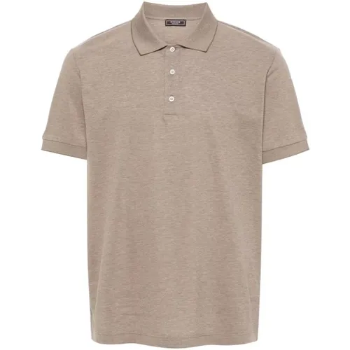 Sand Cotton Polo Shirt , male, Sizes: 3XL - PESERICO - Modalova