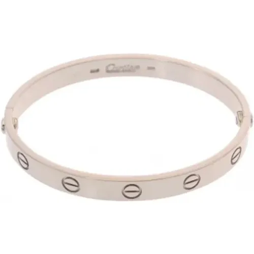 Pre-owned Jewellery, female, , Size: ONE SIZE Pre-owned White Gold bracelets - Cartier Vintage - Modalova