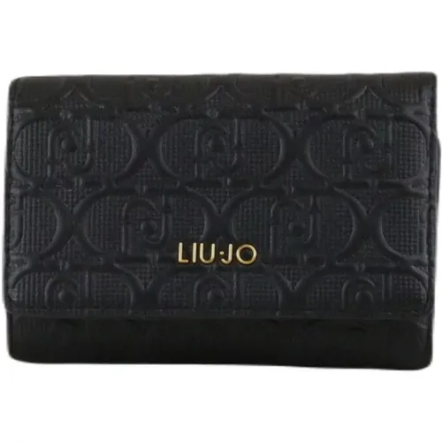 Women's wallet with button closure , female, Sizes: ONE SIZE - Liu Jo - Modalova