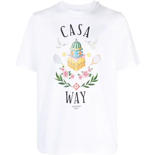 Stilvolles Bedrucktes T-Shirt für Herren , Herren, Größe: XL - Casablanca - Modalova