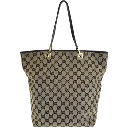 Pre-owned Tote Bags, female, , Size: ONE SIZE Pre-owned Canvas totes - Gucci Vintage - Modalova