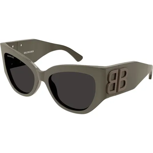 Bb0322S 004 Sonnenbrille , Damen, Größe: 55 MM - Balenciaga - Modalova