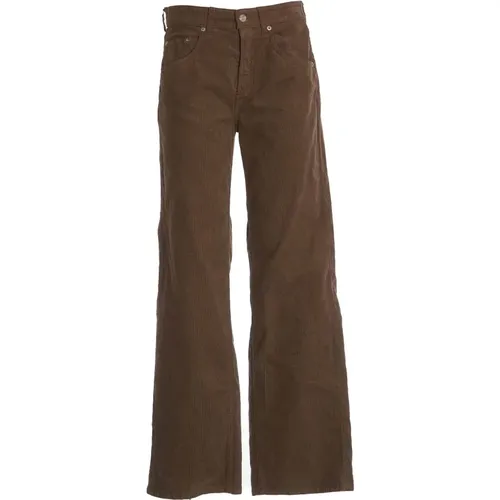 Chocolate Corduroy Trousers , female, Sizes: W26, W24, W25, W29, W27, W30 - Department Five - Modalova