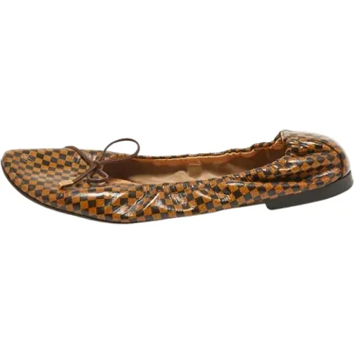 Pre-owned Flats, female, , Size: 7 US Pre-owned Canvas flats - Louis Vuitton Vintage - Modalova