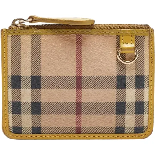 Pre-owned Wallets, female, , Size: ONE SIZE Pre-owned Leather wallets - Burberry Vintage - Modalova