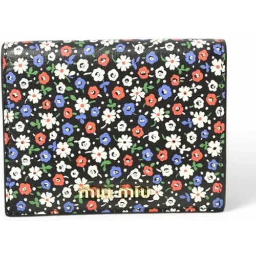 Pre-owned Wallets, female, , Size: ONE SIZE Pre-owned Leather wallets - Miu Miu Pre-owned - Modalova