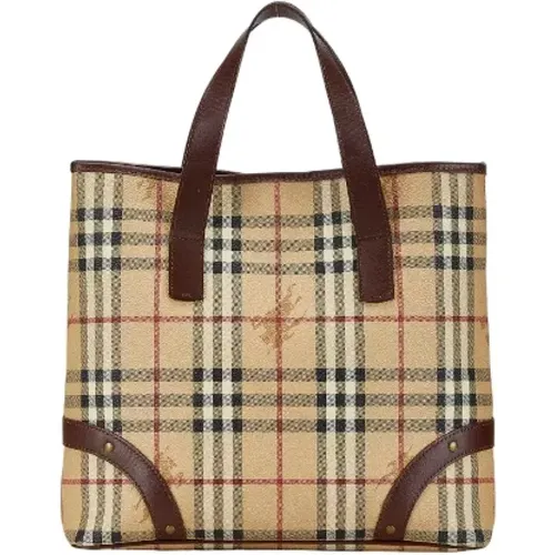 Pre-owned Tote Bags, female, , Size: ONE SIZE Pre-owned Canvas handbags - Burberry Vintage - Modalova