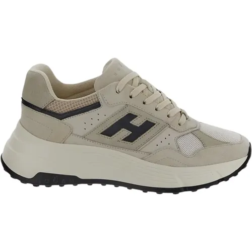 Leder Schnürsneaker , Damen, Größe: 36 EU - Hogan - Modalova