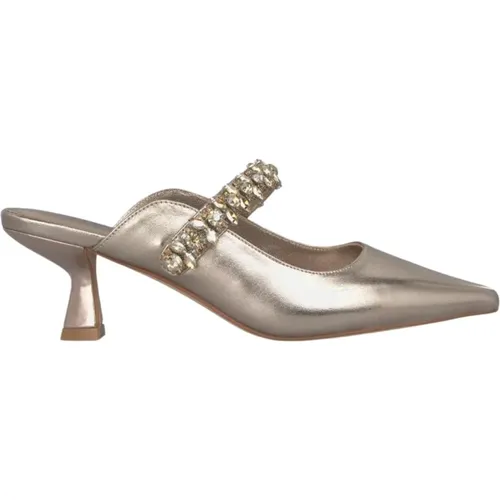 Pointed Toe Heel Shoe , female, Sizes: 5 UK, 6 UK, 4 UK, 8 UK, 3 UK, 7 UK - Alma en Pena - Modalova
