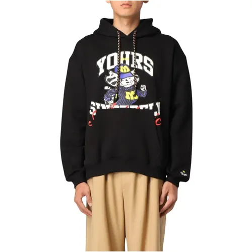 Hoodies, male, , Size: XL Bear Graphic Hoodie - Msgm - Modalova