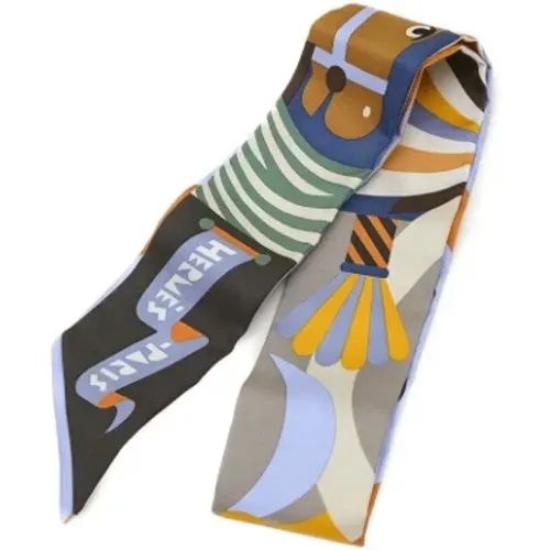 Pre-owned Scarves, female, , Size: ONE SIZE Pre-owned Silk scarves - Hermès Vintage - Modalova