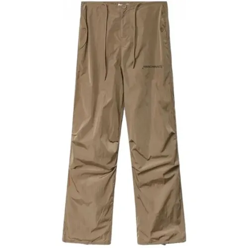 Beige Jogger Hose Nylon Zusammensetzung , Damen, Größe: M - HINNOMINATE - Modalova