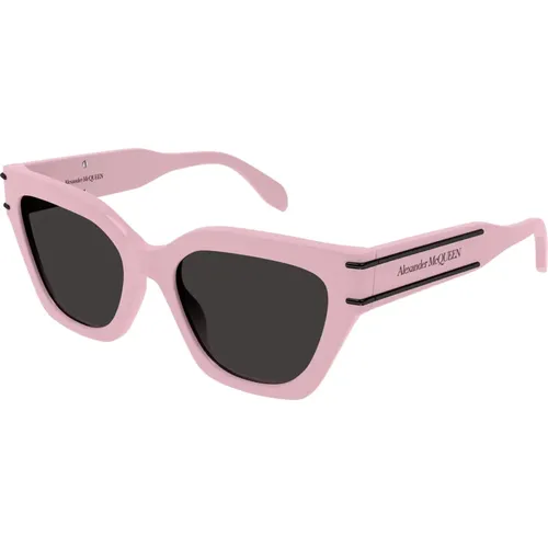 Rosa/Graue Sonnenbrille,Stylische Sonnenbrille Am0398S - alexander mcqueen - Modalova