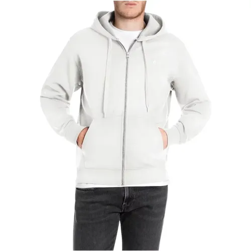 Zip-throughs, male, , Size: L Zip Hoodie - Replay - Modalova