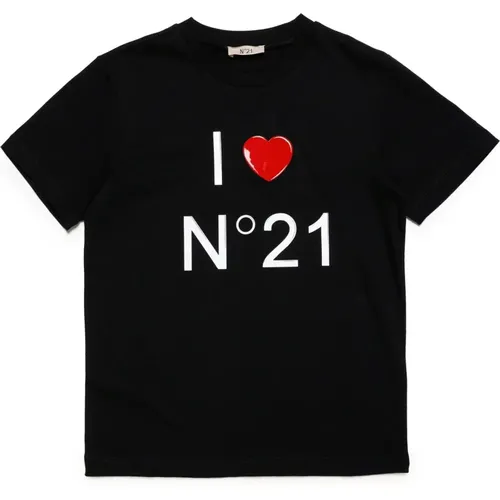 Logo Rundhals Jersey T-Shirt N21 - N21 - Modalova