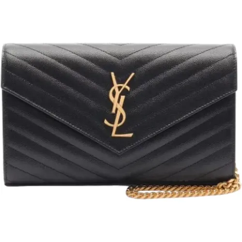 Pre-owned Leather shoulder-bags , female, Sizes: ONE SIZE - Yves Saint Laurent Vintage - Modalova