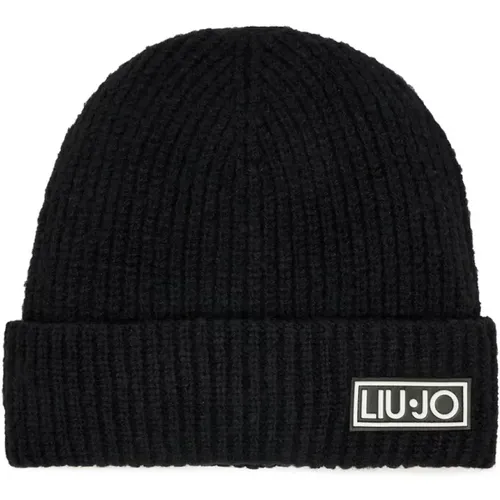 Women`s Logo Beanie , female, Sizes: ONE SIZE - Liu Jo - Modalova