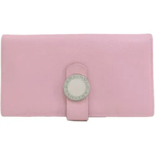 Pre-owned Wallets, female, , Size: ONE SIZE Pre-owned Leather wallets - Bvlgari Vintage - Modalova