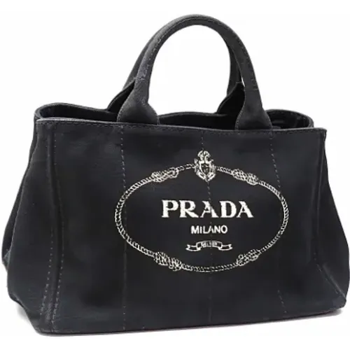 Pre-owned Tote Bags, female, , Size: ONE SIZE Pre-owned Canvas prada-bags - Prada Vintage - Modalova