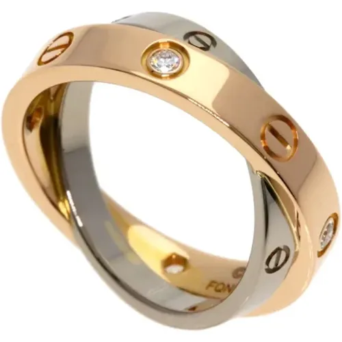 Pre-owned Jewellery, female, , Size: ONE SIZE Pre-owned Rose Gold rings - Cartier Vintage - Modalova