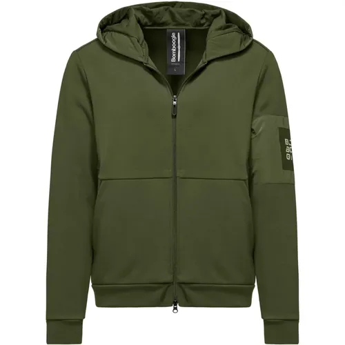 Bi-material Fleece Jacket , male, Sizes: M, L, S, 2XL - BomBoogie - Modalova