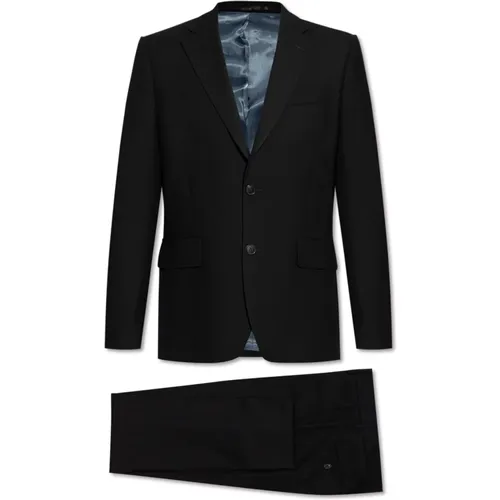 Single Breasted Suits, male, , Size: L Wool Suit - Paul Smith - Modalova