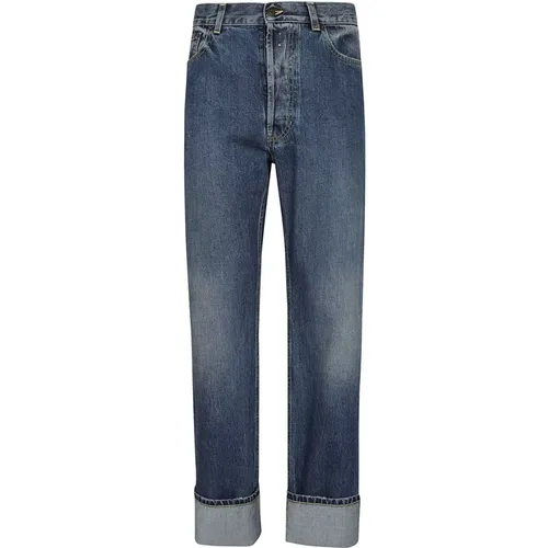 Washed Turn Up Jeans , male, Sizes: M, L, XL - alexander mcqueen - Modalova