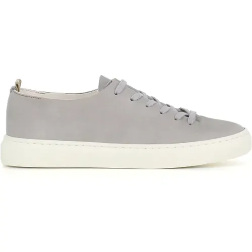 Grey Leather Sneakers for Women , female, Sizes: 3 UK - Officine Creative - Modalova