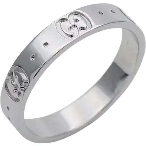 Pre-owned Silver rings , female, Sizes: ONE SIZE - Gucci Vintage - Modalova