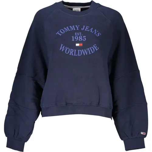 Sweatshirts, female, , Size: 2XS Long Sleeve Sweatshirt with Print - Tommy Hilfiger - Modalova