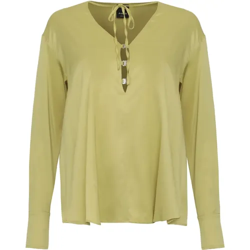 Blouses, female, , Size: XS Viscose Blouse - pinko - Modalova