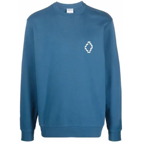 Cotton Sweatshirt with Logo Print , male, Sizes: L, M - Marcelo Burlon - Modalova