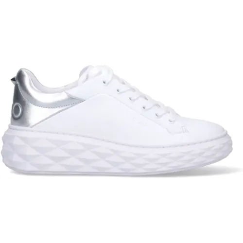 Weiße Sneakers , Damen, Größe: 35 1/2 EU - Jimmy Choo - Modalova