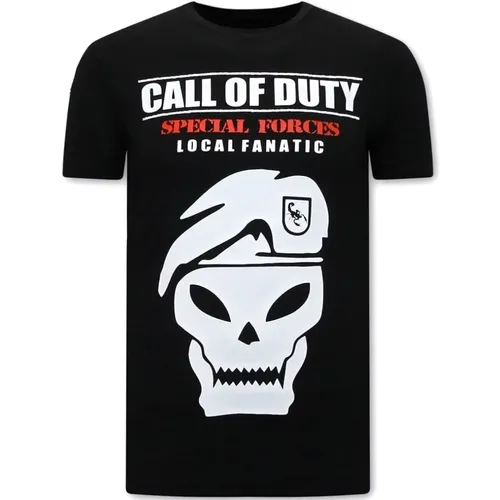 T-Shirt mit Aufdruck Call of Duty , Herren, Größe: S - Local Fanatic - Modalova
