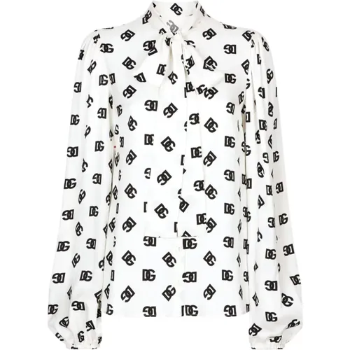 White Shirts Women's Fashion Ss24 , female, Sizes: XS, 2XS - Dolce & Gabbana - Modalova