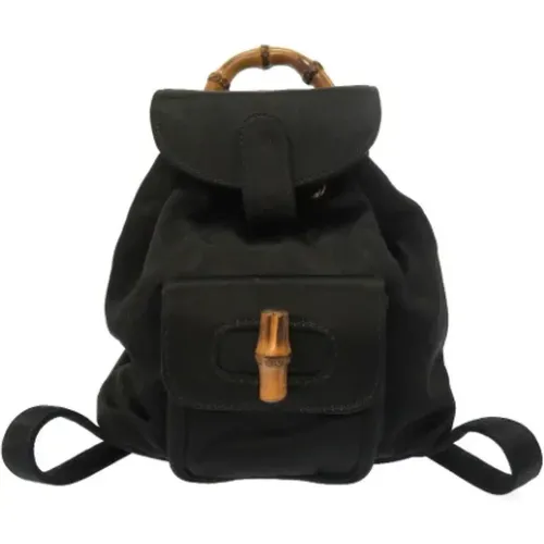 Pre-owned Backpacks, female, , Size: ONE SIZE Pre-owned Backpack, Gucci Bambus, , Good Condition - Gucci Vintage - Modalova