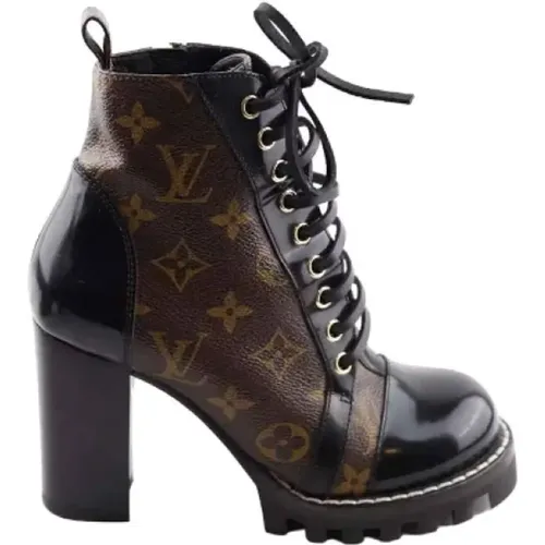 Pre-owned Leather boots , female, Sizes: 2 UK - Louis Vuitton Vintage - Modalova