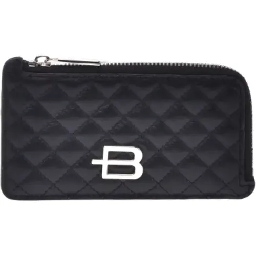 Wallet in quilted leather leather , female, Sizes: ONE SIZE - Baldinini - Modalova