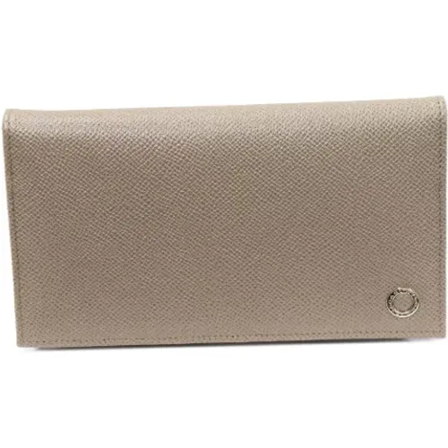 Pre-owned Wallets, female, , Size: ONE SIZE Pre-owned Leather wallets - Bvlgari Vintage - Modalova