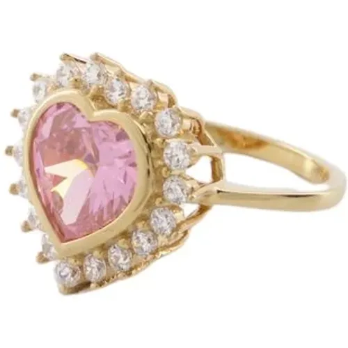 Rose Gold Heart Ring , female, Sizes: 52 MM - Numbering - Modalova